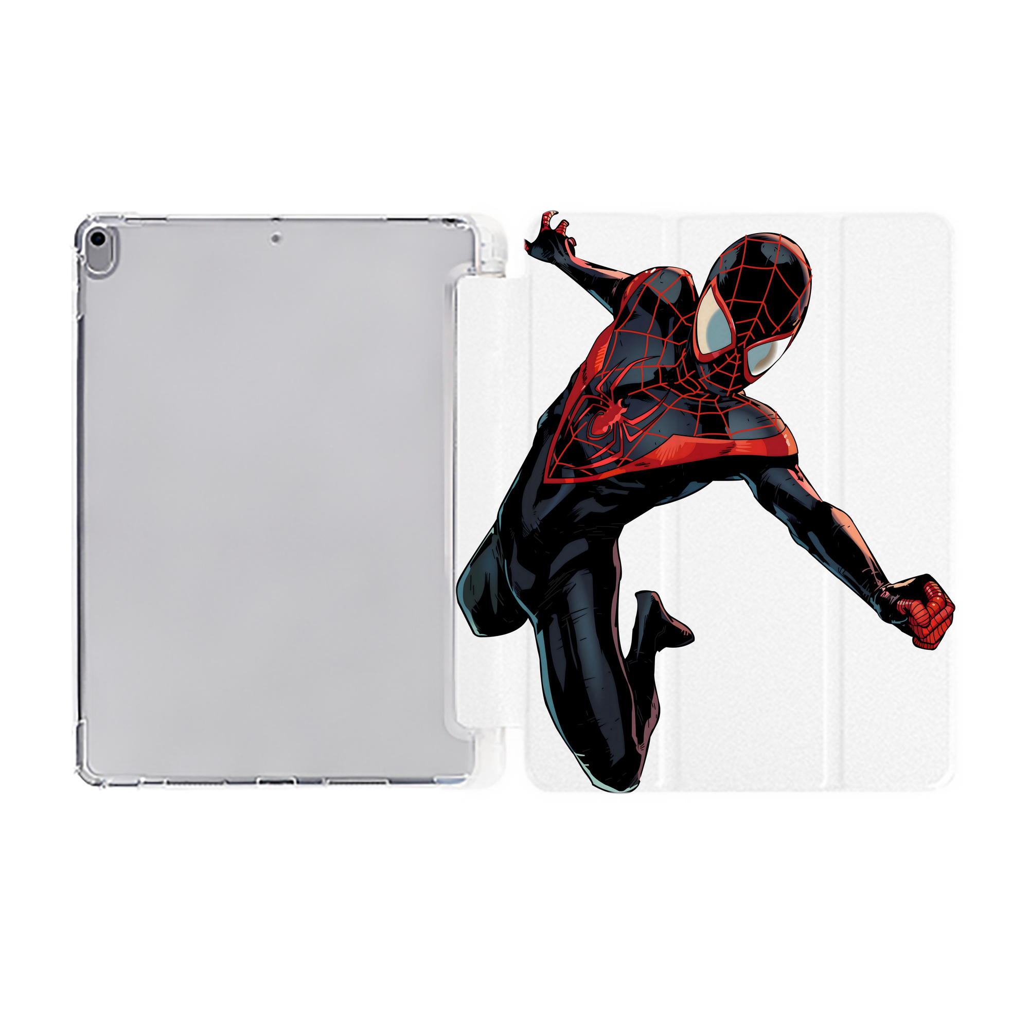 （画像用） アベンジャーズ The Avengers IPad ケース ペン収納付き 三つ折りスタンド PUレザー×シリコン 対応機種9.5/10.5/10.9インチ